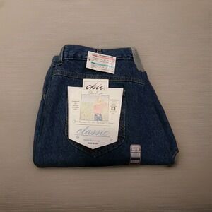 Vintage 80's Chic Relaxed Classic Jeans DEADSTOCK Womens 20 W Plus Size USA Made